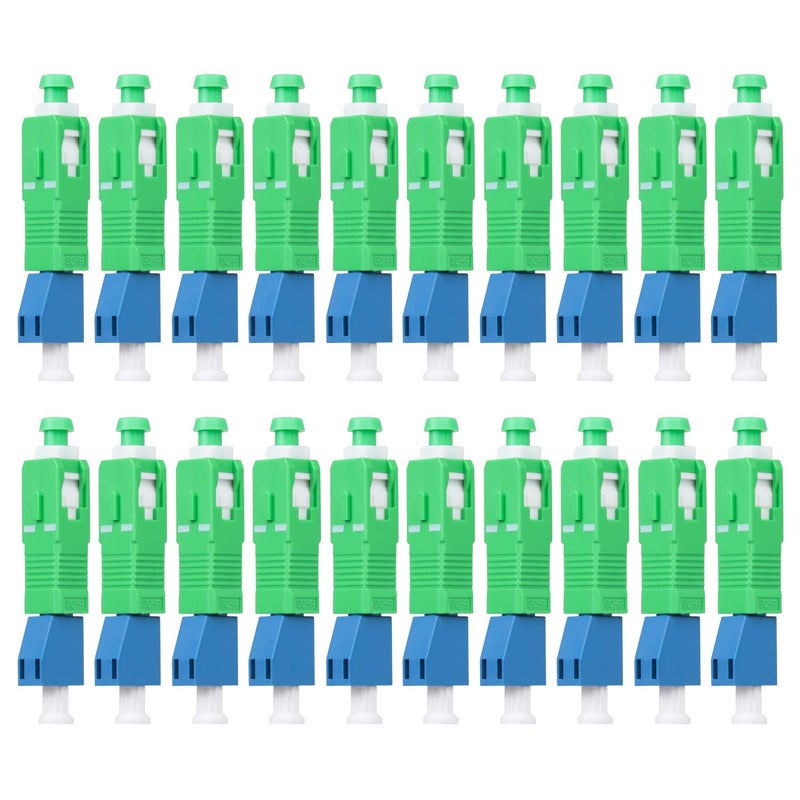 Duogalia 20-Pack SCAPC Male to LCUPC Female Singlemode Adapter Fiber Optic Connector FTTH Convertor for Visual Fault Locator - Image 1